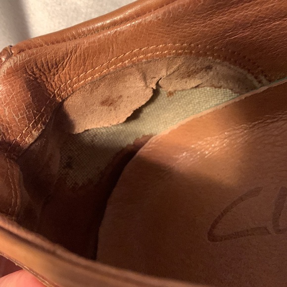 Clarks mens slip on leather clog euro style brown size 12 active air renfaire - Picture 7 of 8